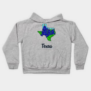 Texas State Flower Bluebonnet - Texas Pride Kids Hoodie